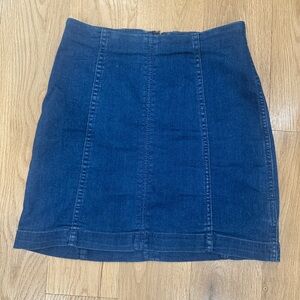 Free People Blue Mini denim Skirt